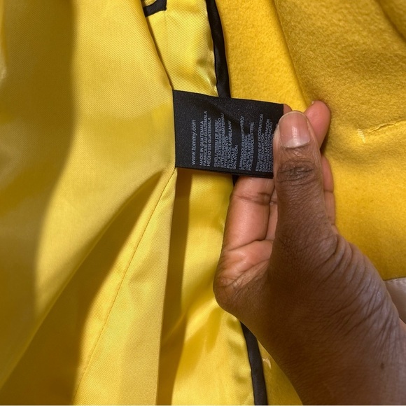 Tommy Hilfiger Yellow Double-Breasted Women's Coat - Picture 4 of 8